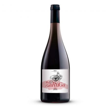 Botella de vino Zaruga 2022, denominación La Rioja (Briones). Vino de autor tinto. Bodegas Óscar Pérez.